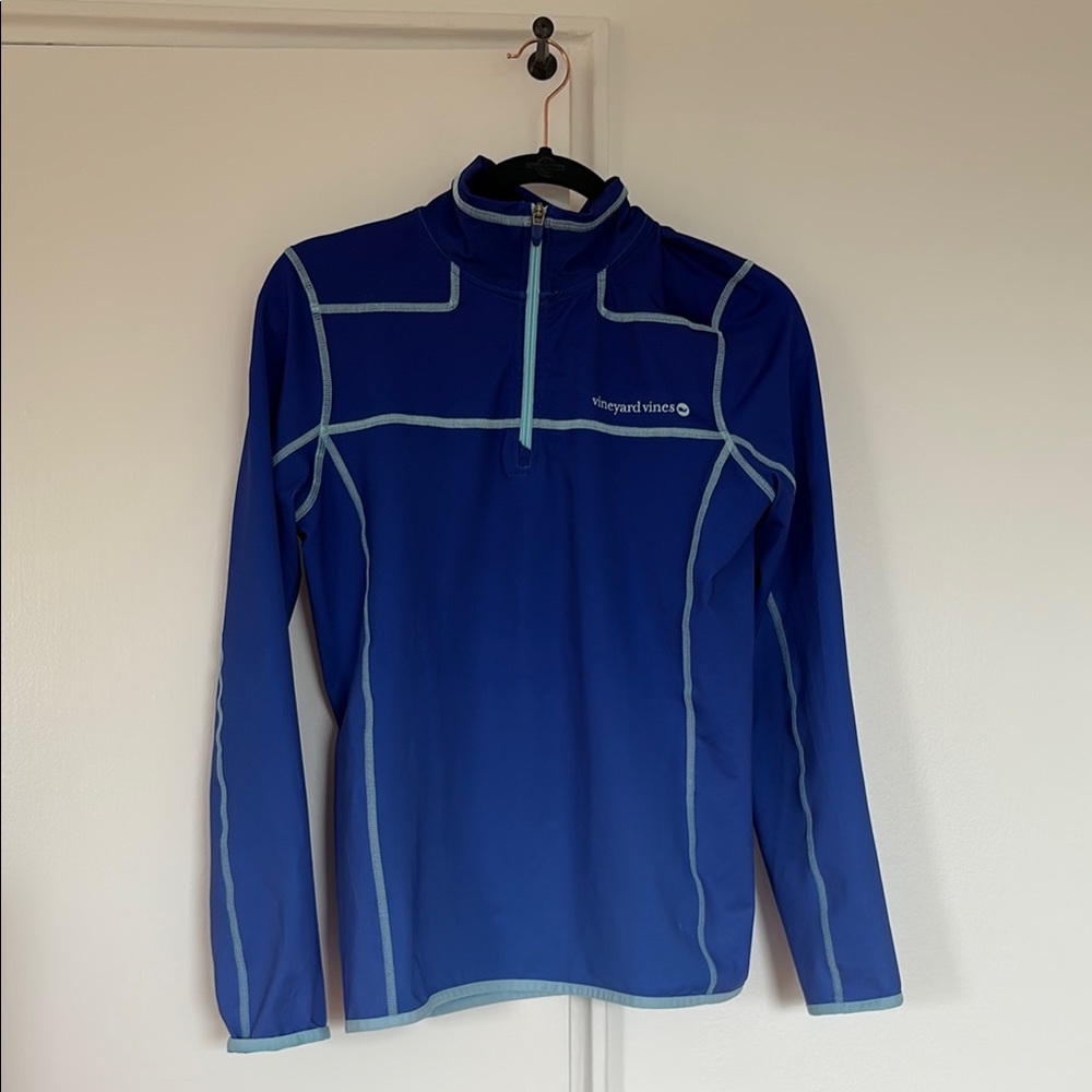 Vineyard Vines Ombré Blue Half-Zip Pullover GUC